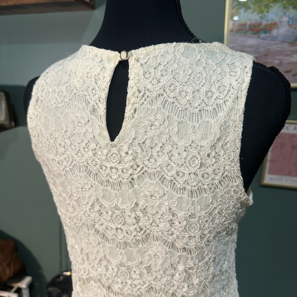 Monteau Cream Lace Mini Dress Size M ❤️‍🔥 - Picture 5 of 5